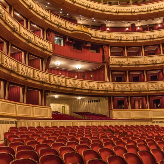 interior of Vienna State Opera, Austria