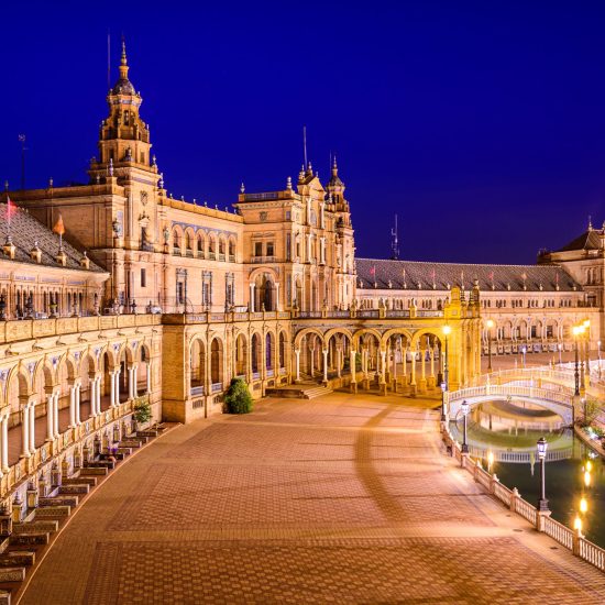 Seville, Spain in Spanish Square.